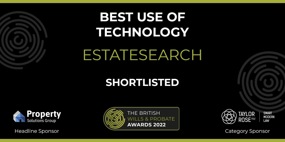 We are extremely excited to announce that we have been short listed for' The Best use of Technology' award at the British Wills and Probate awards !🎉

We hope to see some familiar faces there!

todayswillsandprobate.co.uk/british-wills-…