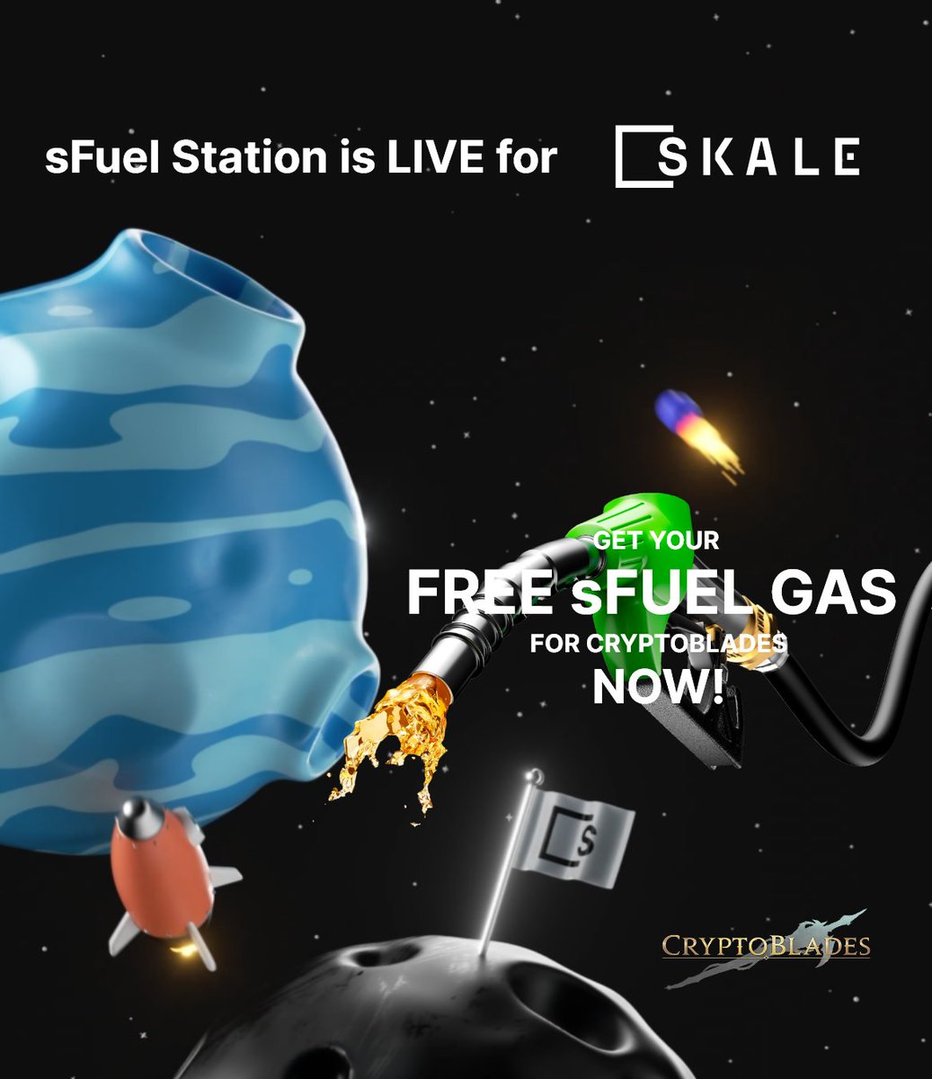 CryptoBlades's tweet photo. ⛽ To all CryptoBlades x @Skalenetwork players, we make it easier to claim your sFUEL outside discord!

 ⚔️Just visit the link below to claim now! 

👉 https://t.co/GcoqGZjJ8v https://t.co/QRzL2LMmbE