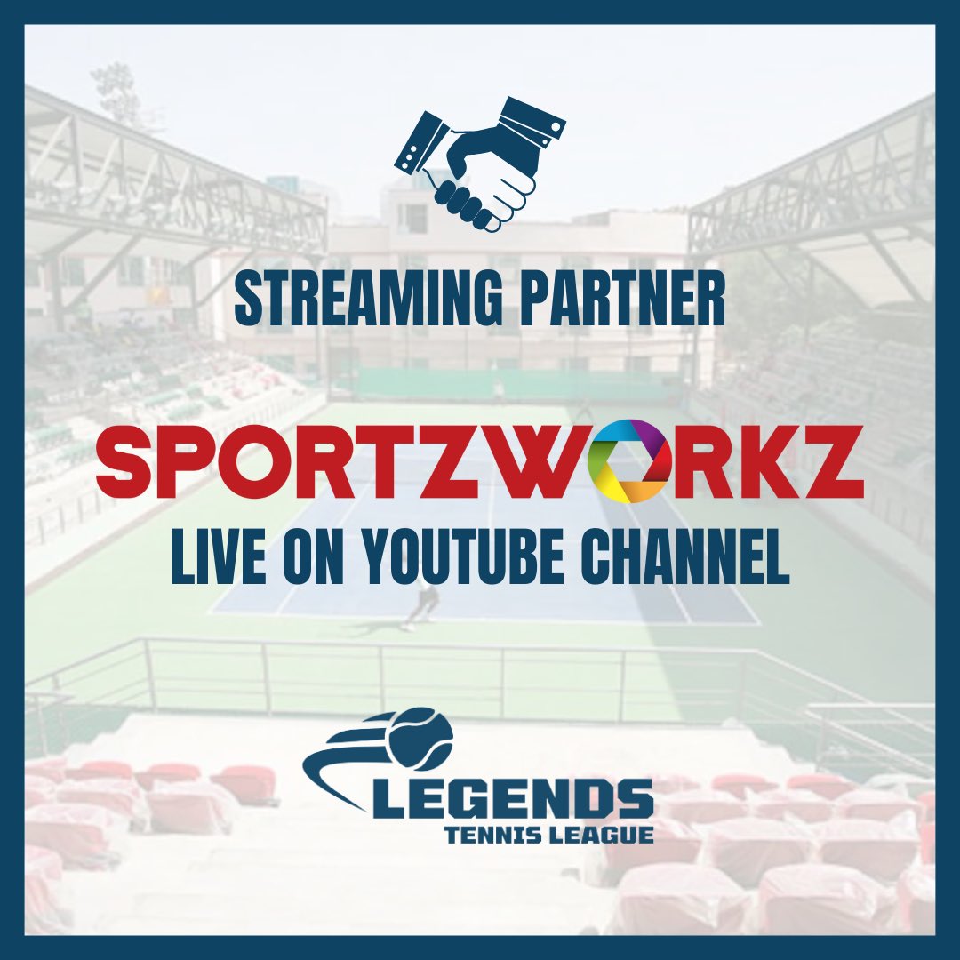 WATCH LEGENDS TENNIS LEAGUE LIVE ON YOUTUBE! ⁣
⁣
We are stoked to have <a href="/SportzworkzAB/">Sportzworkz</a> as our streaming partner for our inaugural season. You can catch the live action from RK Khanna Tennis Stadium on their YouTube channel. ⁣
⁣
#LegendsTennisLeague #LTL #IndianTennis
