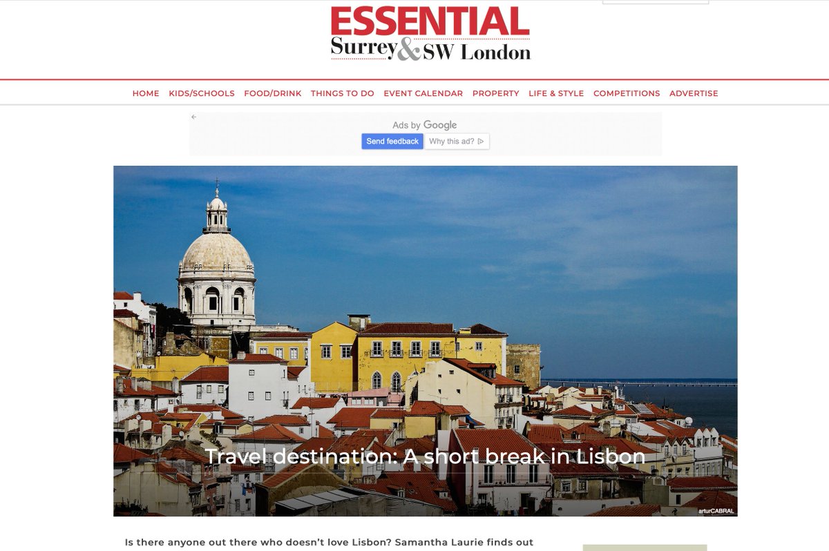 "As Janelas Verdes is full of period charm with its wood-panelled rooms, winding stairways, a walled courtyard garden curtained by a climbing fig and a delightful third-floor library with a decked veranda overlooking the Tagus river… essentialsurrey.co.uk/lifestyle/trav… <a href="/EssentialSurrey/">Essential Surrey & SW London</a>”