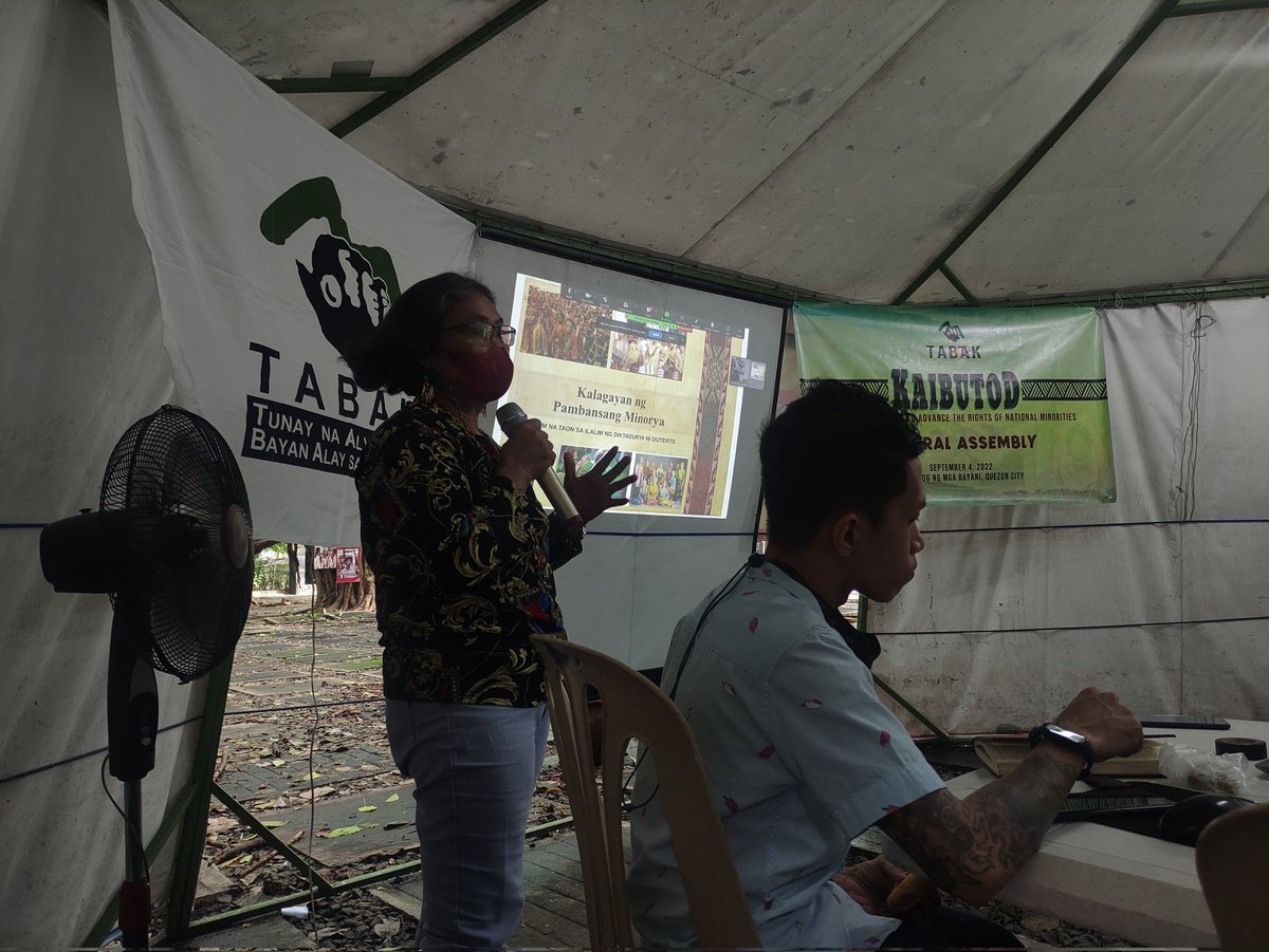 katribu_natl's tweet photo. ICYMI: Kahapon, ginunita ng iba't ibang organisasyon sa ilalim ng sektor ng pambansang minorya, ang ika-37 anibersaryo ng Tunay na Alyansa ng Bayan Alay sa Katutubo (TABAK) na nagsusulong ng karapatan ng mga katutubo't Moro sa lupa at sariling-pagpapasya.

#StandWithIPs
#TABAK37 https://t.co/8BPYd7Kdxr