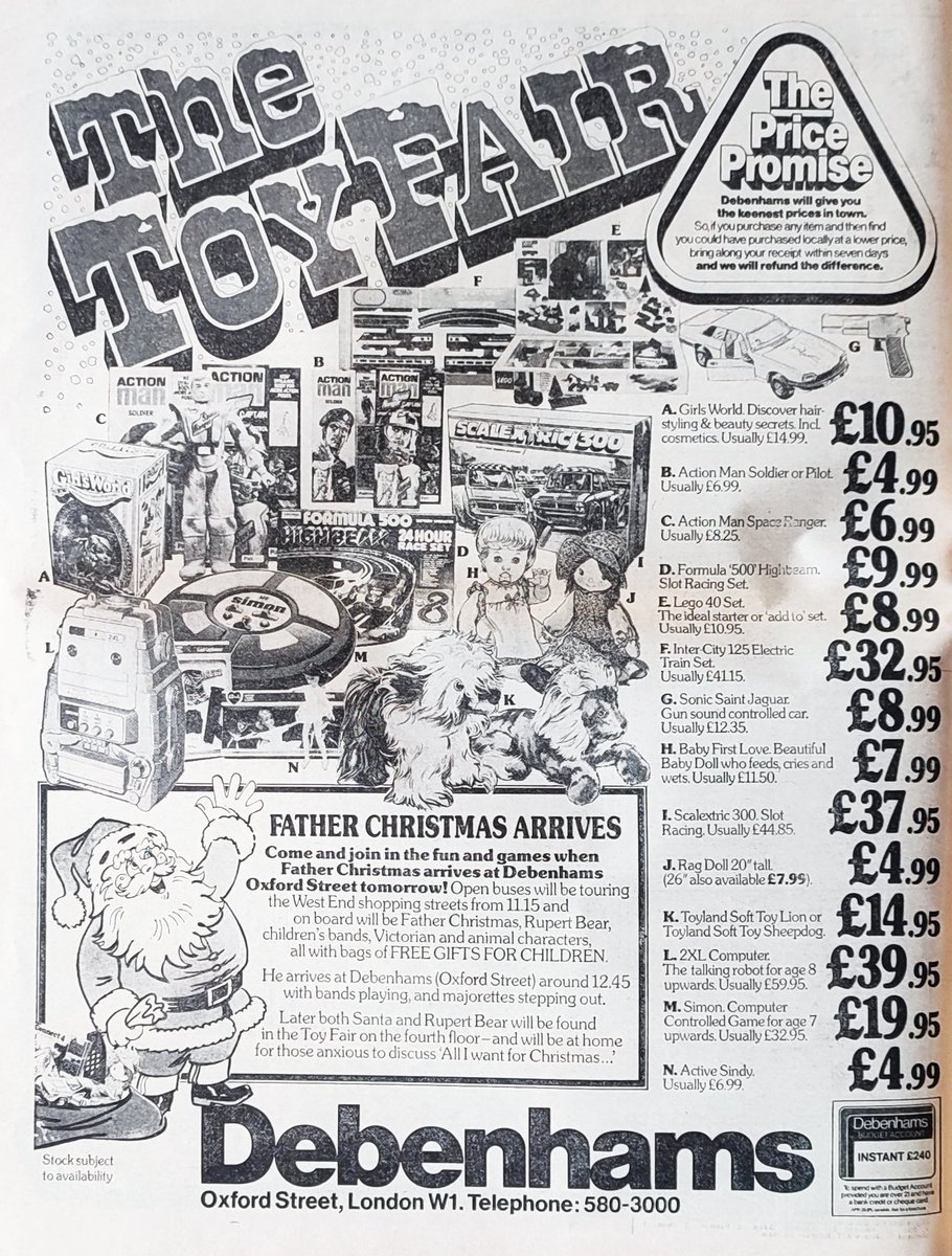 Sorted your Santa list yet? Some ideas from 1981...
