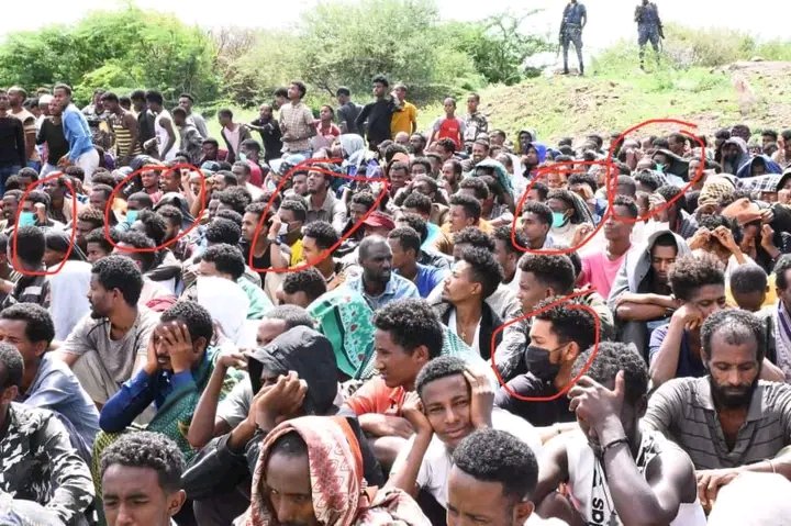 SelamHadush6's tweet photo. When those #IDPs from #Hayik were taken to unknown location a week ago, we were sure that the #Genociding gov was preparing them for such cheap propaganda. Today, those innocent #Tigrayans from #IDP centres and from different walks of life in #Addis are being harrarased and 1/3 https://t.co/grhrccBopg