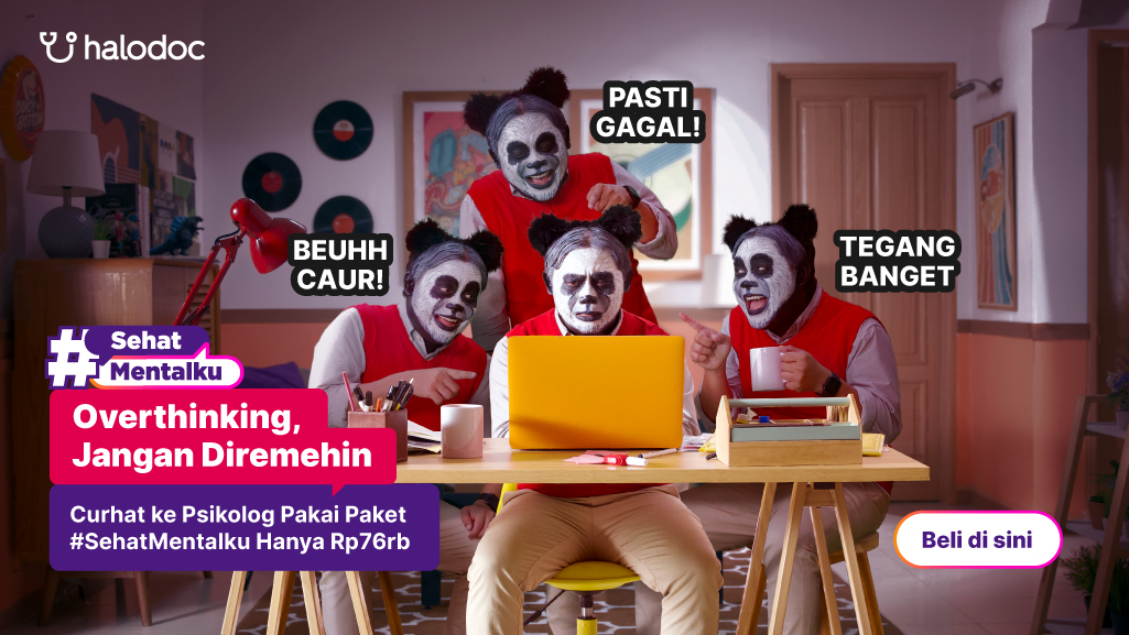 HalodocID's tweet photo. Overthinking emang bikin pikiran jadi caurrr 🥴
Kepala rasanya jadi pengen meledak 🤯

Jangan diremehin, mending curhatin aja ke psikolog di Halodoc! Ada paket #SehatMentalku cuma Rp76rb aja. Buruan klik linknya 👉 https://t.co/m0IT8T4kcr https://t.co/CU6mPTnfJj