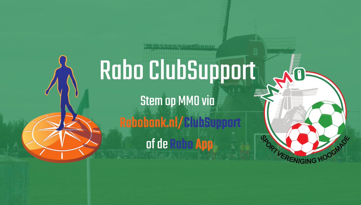 𝐒𝐭𝐞𝐮𝐧 𝐌𝐌𝐎 𝐦𝐞𝐭 𝐑𝐚𝐛𝐨 𝐂𝐥𝐮𝐛𝐒𝐮𝐩𝐩𝐨𝐫𝐭!

Het geld dat M.M.O. wil ophalen zal worden gebruikt voor de isolatie van ons complex om zo ons gasverbruik te verminderen en bij te dragen aan een schonere wereld. Stemmen kan via de Rabo App of rabobank.nl/clubsupport!