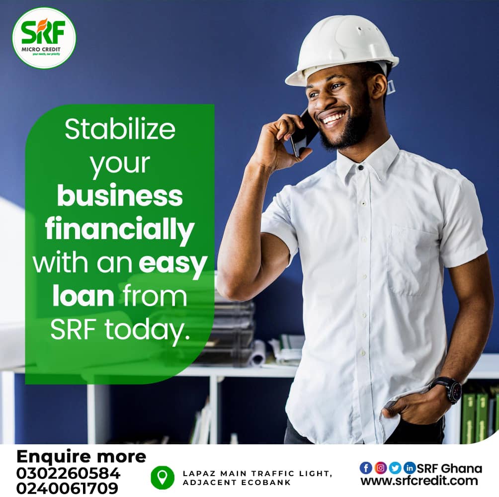 srfmoneylending's tweet photo. Do you want to stabilize your business financially? 
We can help you.

Contact SRF today for a quick and reliable loan.

Call us now: 0302260584/0240061709

Or apply here: https://t.co/C9vgnem3HQ

#quickloan #easyloan #reliableloan #srfmicrocredit https://t.co/vGJugJ0UXm