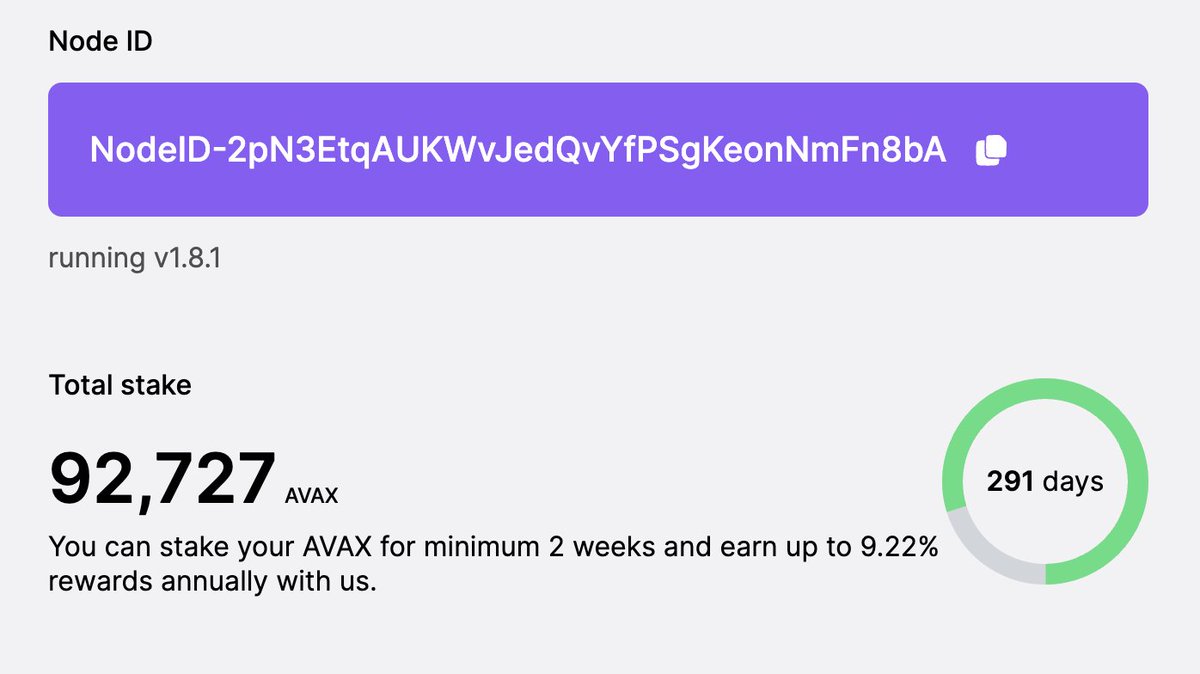 arversegg's tweet photo. Node updated to latest v1.8.1 @avalancheavax @jpop_32  🔺 https://t.co/ZUeewj6ql3