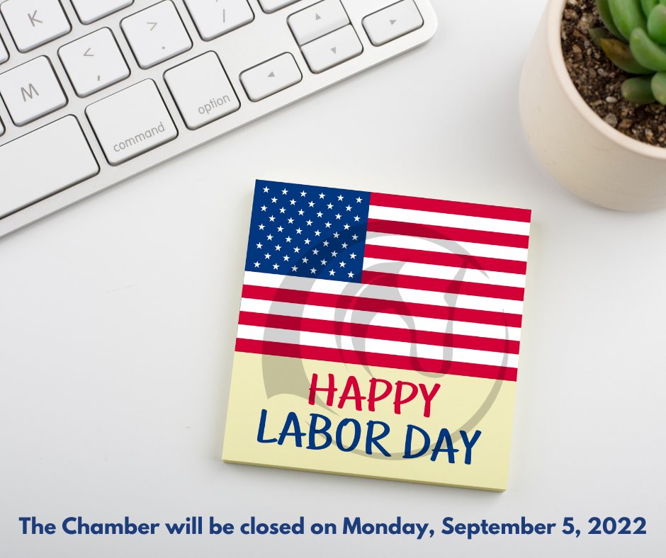 Today, we celebrate the hard work of those contributing to our workforce. THANK YOU! The Chamber office will be closed to observe Labor Day! #mymky