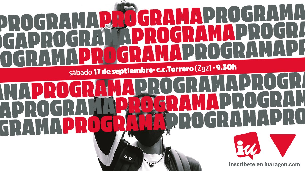 iu_aragon's tweet photo. Ya falta menos para vernos (el día 17). Tenemos muchas ganas de empezar este nuevo curso lanzando un programa-programa-programa que será el súmmum de nuestras luchas en un momento tan convulso. #IUPrograma2023📃
¡Os esperamos! https://t.co/4cIAvXETJK