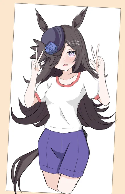 ダブルピースライスちゃん#ウマ娘 #ライスシャワー 