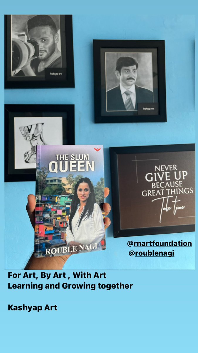 Finally received book @ROUBLENAGI 💫 Wanted to get it by 1st September on my birthday but can’t But received On teacher’s day 💫can’t be happy more than this 😊 Your journey will clear more my vision my mission . Can’t wait myself to visualise all your works through this book