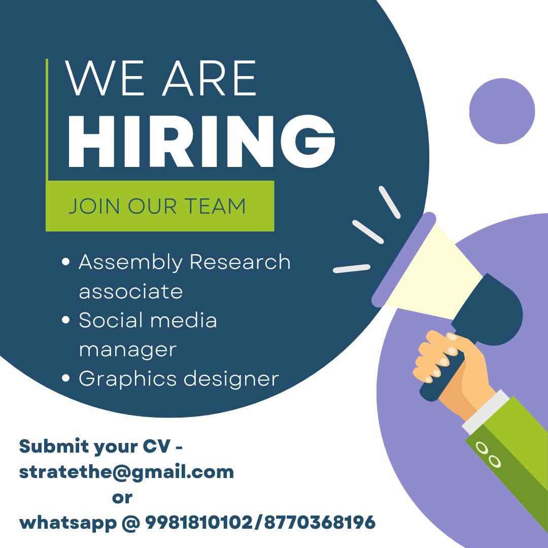 IBhargavAshu's tweet photo. #Thestrate is actively hiring.....
Location - across madhya pradesh
Language - hindi mandatory
Experience : 0 - 2 years
Additional perks - Accommodation covered
If you're passionate about it, reach out to us....
#hiring #MadhyaPradesh https://t.co/X0O0lW3oxS