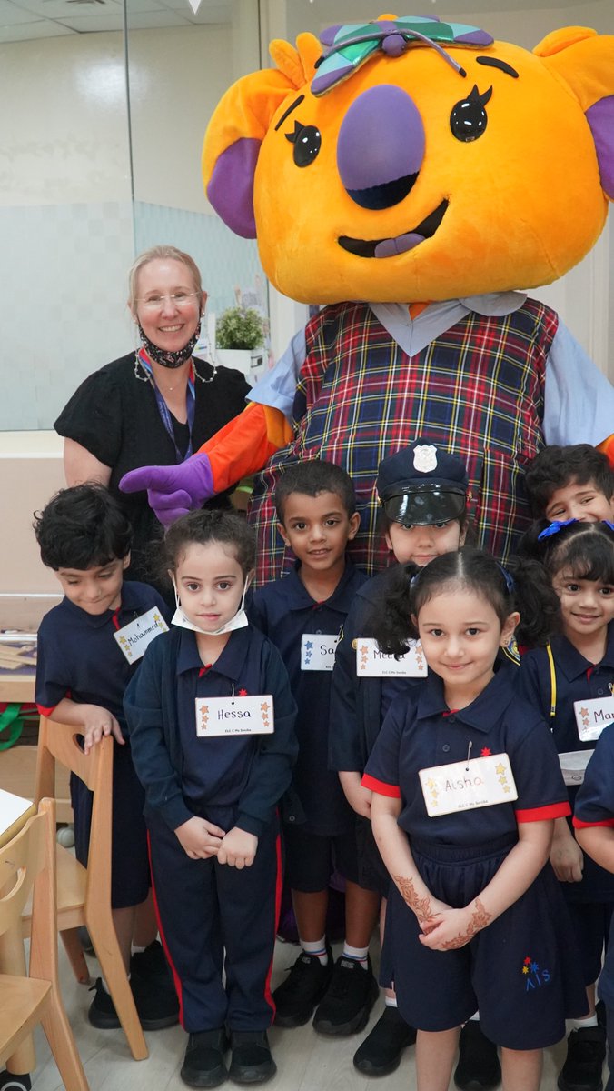 AISsharjah's tweet photo. Look who visited our ELC students in class today! Students were very excited to see Wattle - Australian Pavilion mascot in AIS uniform on their first day of school. #aisbacktoschool2022 
#Expo2020australia #australianpavillion @IanHalliday29 @AusCG_Expo2020 @TIQ_UAE https://t.co/PMd2z4OsCz