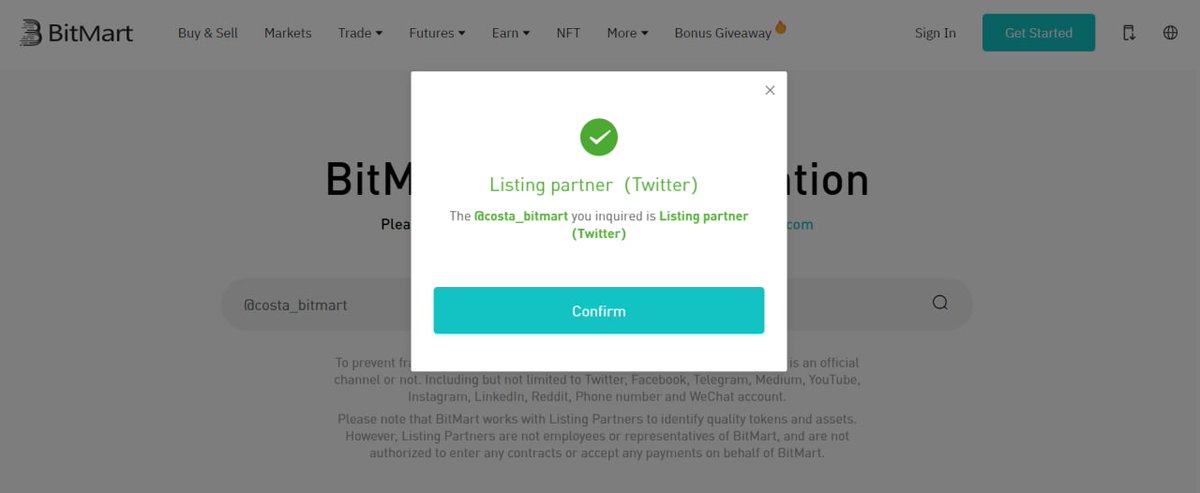 D Costa - Bitmart Listing tweet media