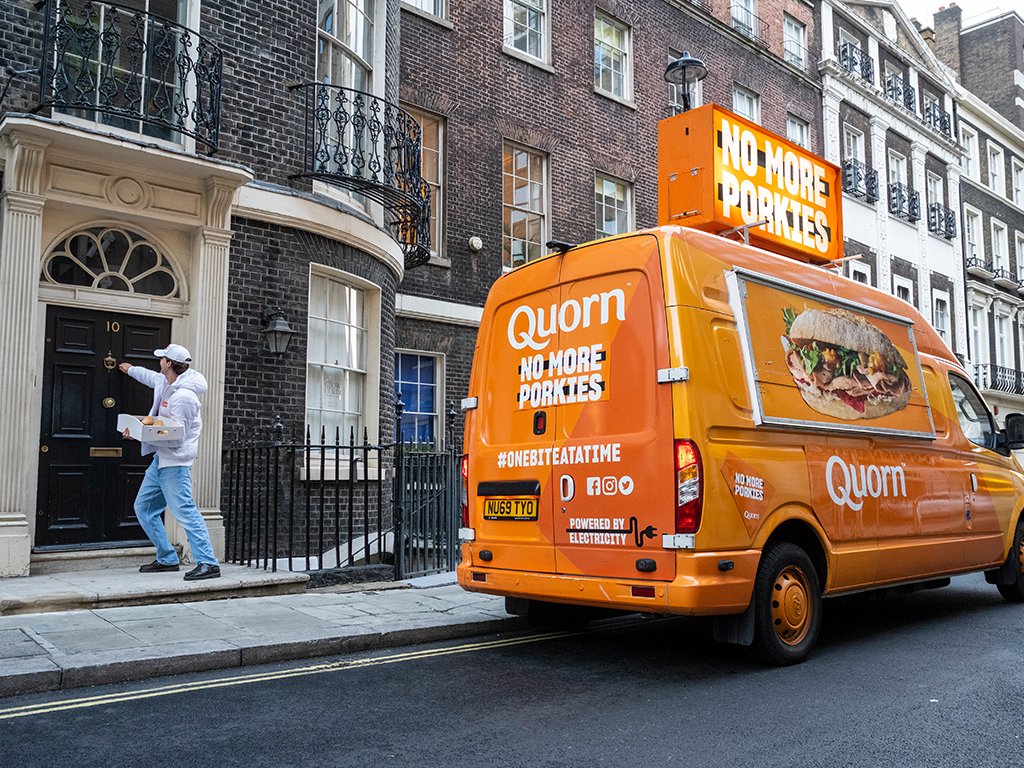 QuornFoods's tweet photo. Bye Bye Bori….ing sandwiches. #NoMorePorkies https://t.co/FDVAb2g67e