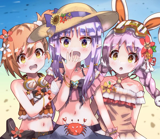 #独学でここまで成長したからお前も頑張れ初めて描いたデジ絵と似た構図の最新の絵 