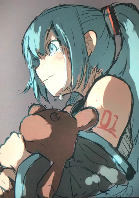 ホラー映画を見るミク#初音ミク 