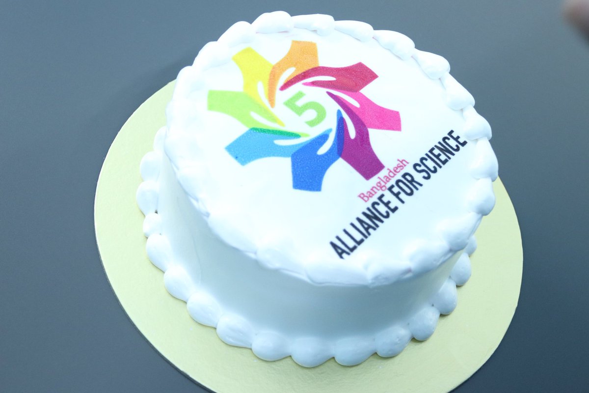 arif4science's tweet photo. Recalling the 5-year celebration of @ScienceAlly in 2019 before the pandemic and pre-covid world at the  @FarmingFutureBD office. https://t.co/b3uTTPuqyd