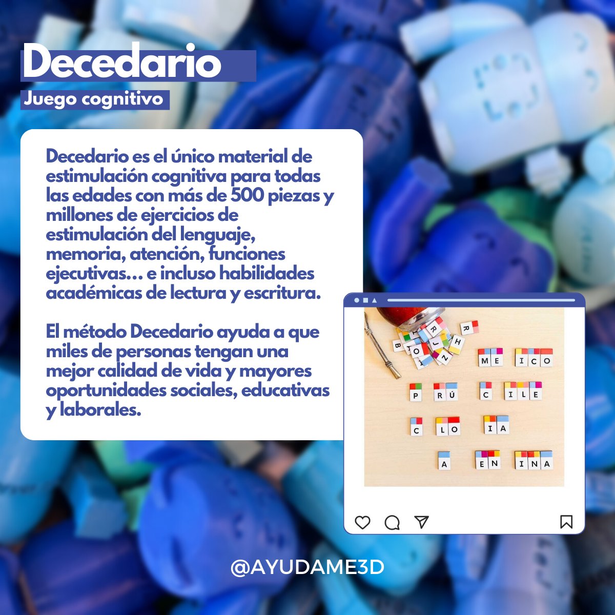 El método <a href="/decedario/">Decedario</a> es un método cognitivo para todas las edades, que ayuda a mejorar la calidad de vida de miles de personas✨