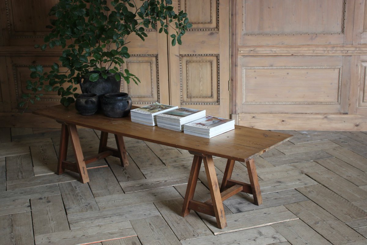 BrownriggUK's tweet image. Wonderful 19th Century French Pine Trestle Coffee Table

bit.ly/3qiLGoJ

#coffeetable #antiquecoffeetable #trestletable #antiquetable #antique #furniture #interiordesign #decor