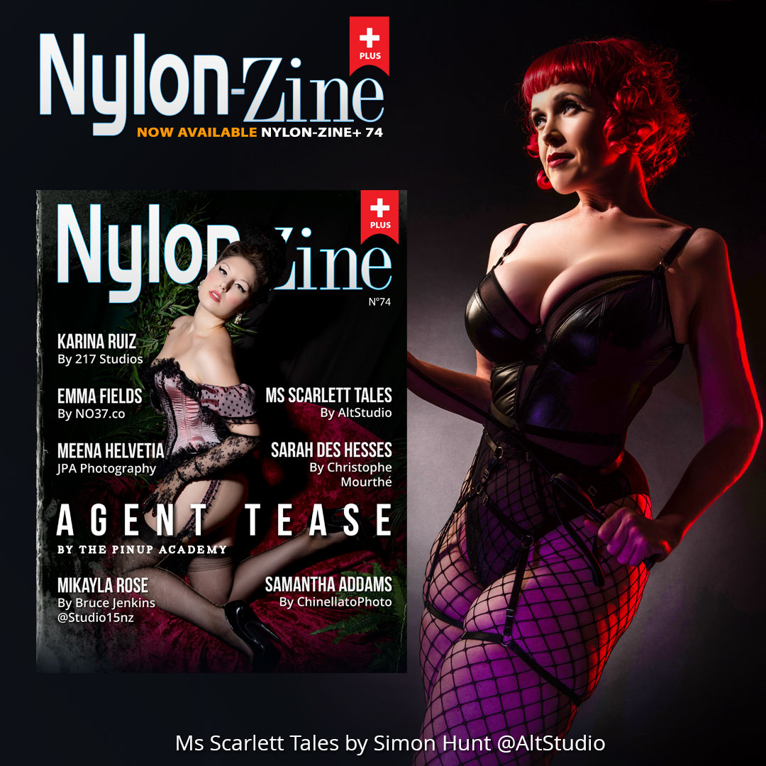 NylonZine's tweet photo. NEW Nylon-Zine+ 74✨Whether you're a fan of nylon stockings or just love beautiful pinup photography Get that copy today & get inspired!
➡️https://t.co/ufkxUFbzdv
✨Featuring: #MsScarlettTales by #AltStudioUK
Cover: @AgentTease by @ThePinupAcademy https://t.co/g1hqYgz0kl