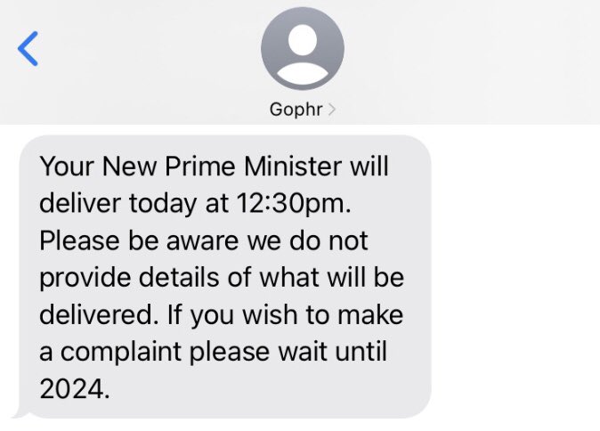 anyone else just get this text??