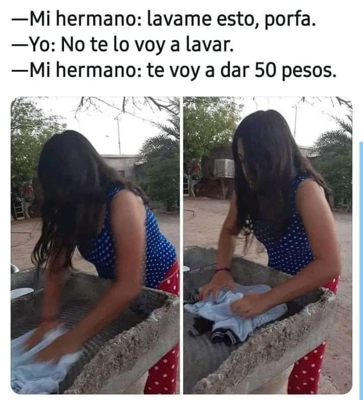 MonseAvila02's tweet photo. #CosasDeHermanos cuando te dicen lávame mi ropa y te pago $ 😆😆😆
Jajajajaja Si Soooy😆
@ClubOyeStars 
@OyeSergioMejia https://t.co/932HmolH37