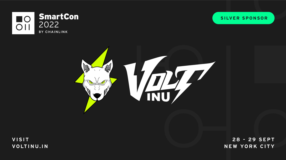 .<a href="/VoltInuOfficial/">Volt Inu ⚡️</a> is a #SmartCon 2022 silver sponsor.

Join us in #NYC for 100+ keynotes, fireside chats, and product demos exploring the latest #Web3 innovations.

Secure your spot at the Web3 event of the year: smartcon.chain.link/?&utm_medium=o…