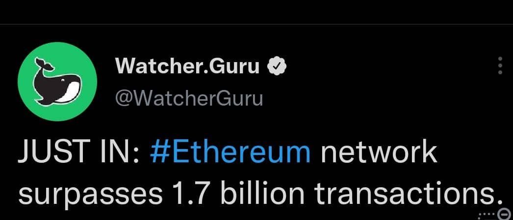 Morbit_trade's tweet photo. 📌به گزارش #WatcherGuru، تعداد تراکنش های شبکه #اتریوم از 1.7 میلیارد تراکنش فراتر رفت‼
📈 #موربیت #morbit #ارزدیجیتال #بیتکوین #btc https://t.co/QuNinM0zed