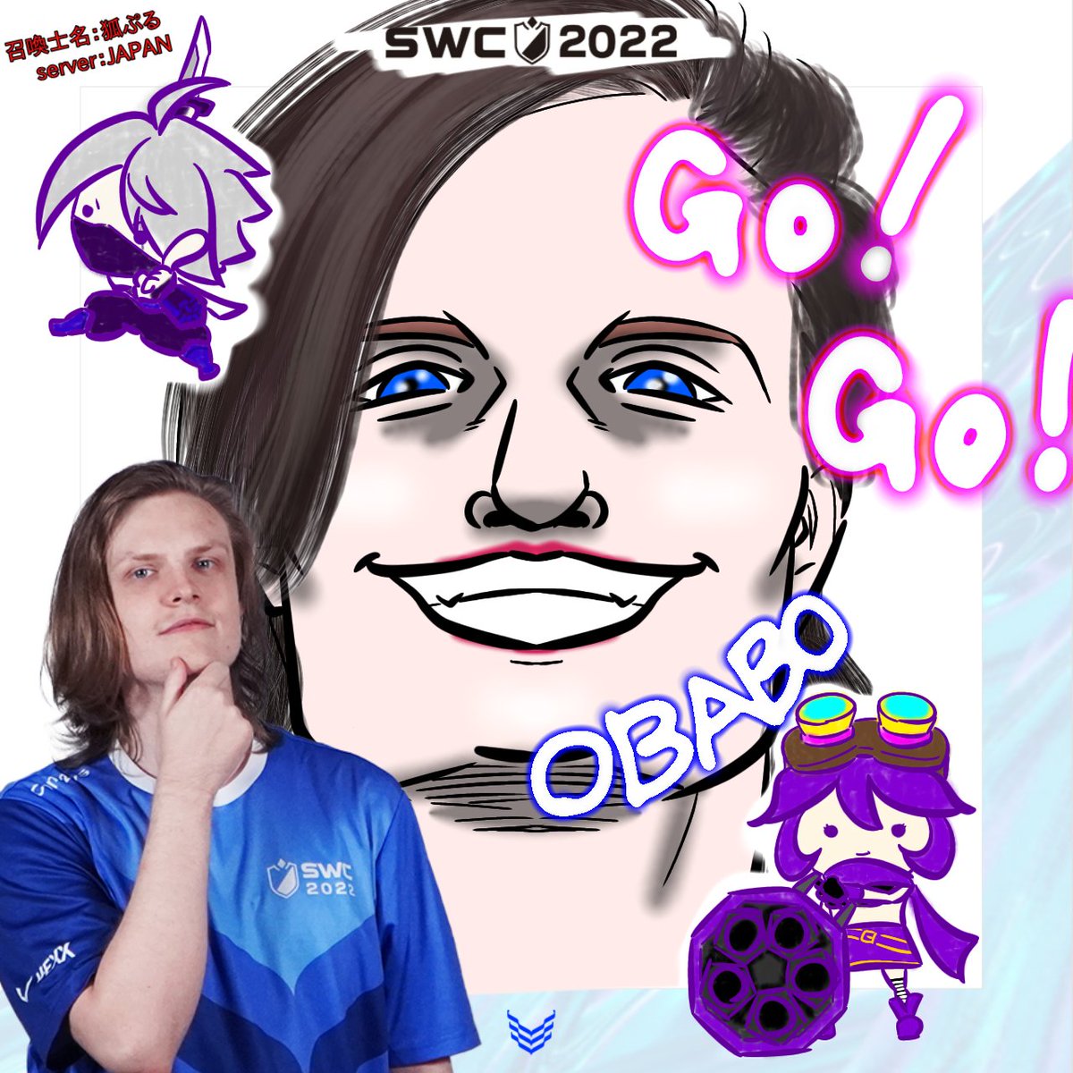 hiro88513's tweet photo. 日本から応援!
OBABO (๑•̀o•́๑)۶ FIGHT☆
#Summonerswar
#SWC2022 #SWC2022_Supportevent
#OBABO https://t.co/677n5oEFxd