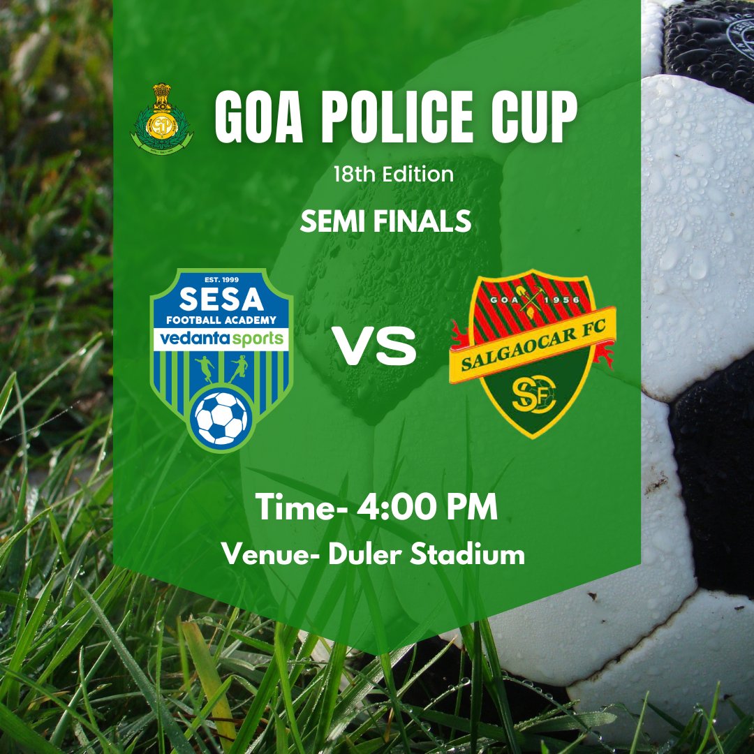 SesaFootball's tweet photo. Get. Set. Football. All the very best champs! #VedantaSports #Vedanta #SesaGoaIronOre #GoaFootball #SalgaocarFC #GoaPoliceCup https://t.co/4A96Il9x62