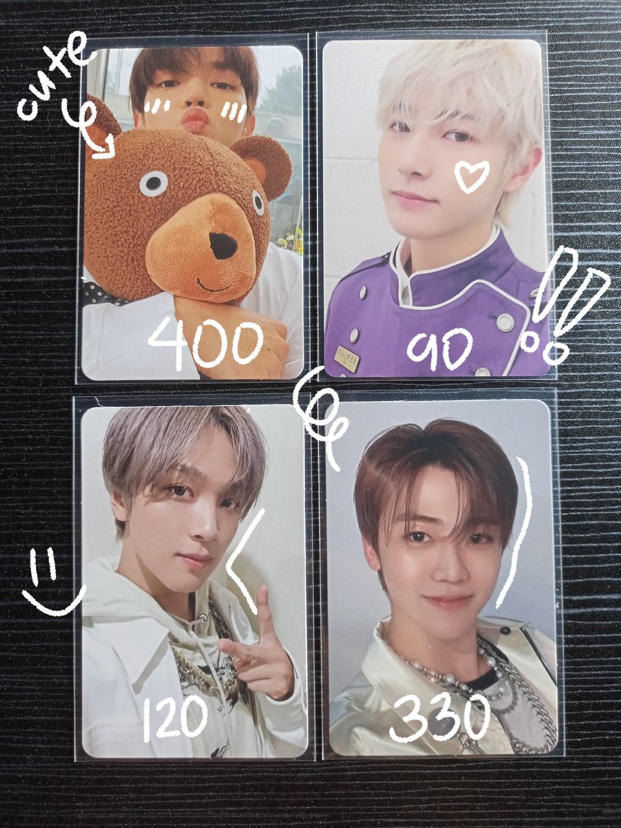 gyuwonnn's tweet photo. ꒰ wts lfb ph ꒱

— random photocards!
— see pics for prices
— all onhand | payo

https://t.co/CnmqGshdCG

## aespa season greetings sg aladdin pob ktown kun wayv renjun nct dream 127 universe jewel case pc haechan jeno jaemin jaemochi pilot card keycard teddy taeyong sticker ver https://t.co/Z1Fah5yX3W