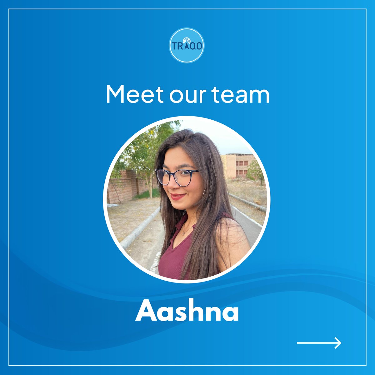 traqo_in's tweet photo. Meet Aashna!

#Traqo #Meetourteam #Teamtraqo #logisticsindia https://t.co/85WzTnTPFQ
