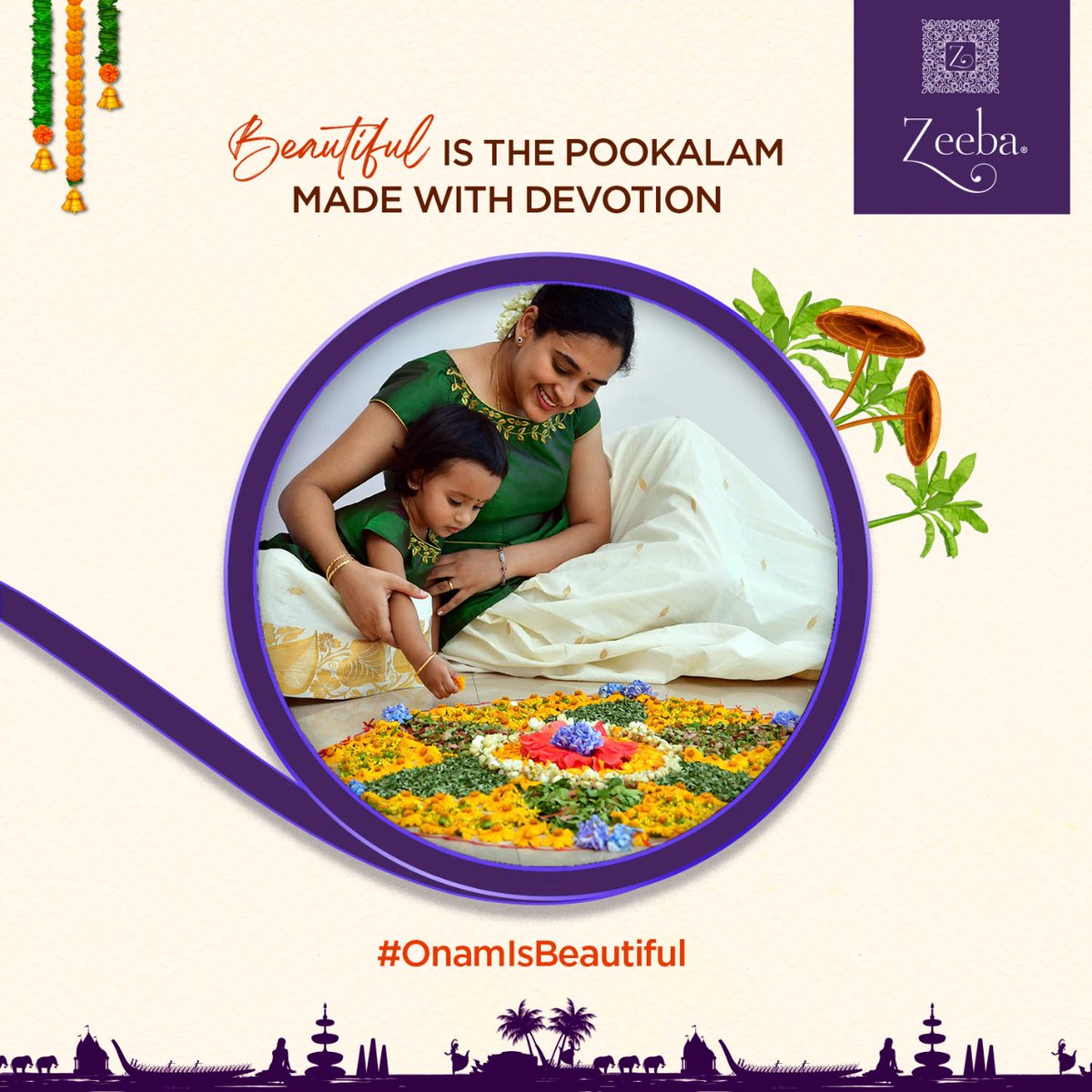 ZeebaBasmati's tweet photo. It's the little things like things that add beauty to the festivities. Celebrate the homecoming of Mahabali with the beautiful Pookalam.
#ZeebaBasmati #OnamIsBeautiful #BeautifulmomentsBeautifulBasmati #Pookalam https://t.co/HjZgHfTNSQ