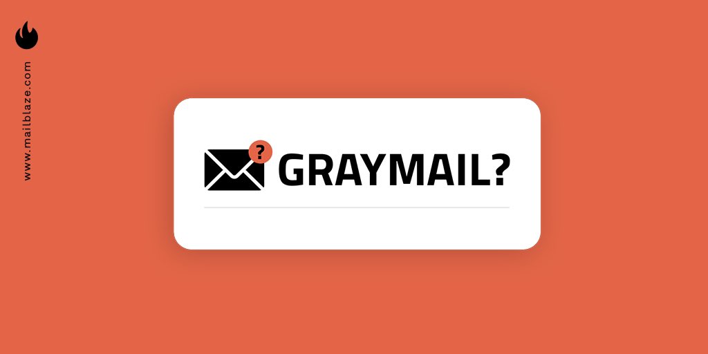 mailblaze's tweet photo. Ever heard of something called graymail? It's a form of email where a subscriber did opt-in to receive communication, but aren't actually interested in receiving emails from you.
#mailblaze #emailmarketing #digitalmarketing #graymail https://t.co/Qrnp2ulzFj