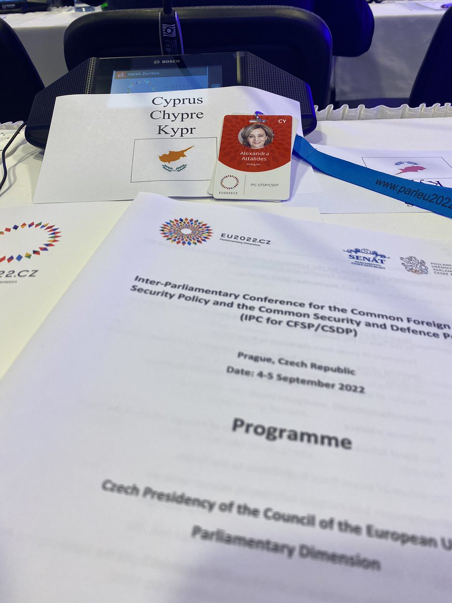 AAttalides's tweet photo. Inter-Parliamentary Conference for the Common Foreign & Security Policy and the Common Security & Defence Policy at Prague organised by the #EU2022CZ #CFSP #CSDP
Agenda: #EUStrategicCompass #Ukraine️ #EUEnlargement #Disinformation #HybridThreats #CyberDefence
@EU2022_CZ 🙏 https://t.co/McbmIcV0YR