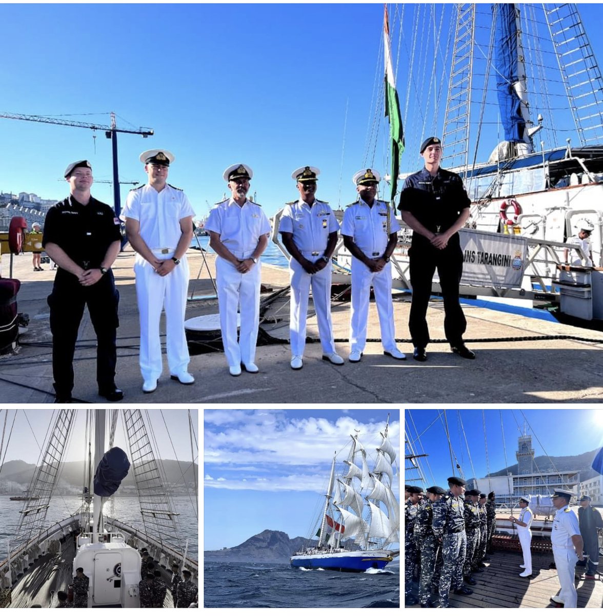 BJPMinMorcha's tweet photo. विश्वगुरु भारत 🇮🇳 

As part of #Lokayan22, #INSTarangini entered Gibraltar on 04 September 2022. The ship was welcomed by Commander British Forces, Gibraltar and Indian Naval Advisor from High Commission of India, London. https://t.co/4NbszcQbKL