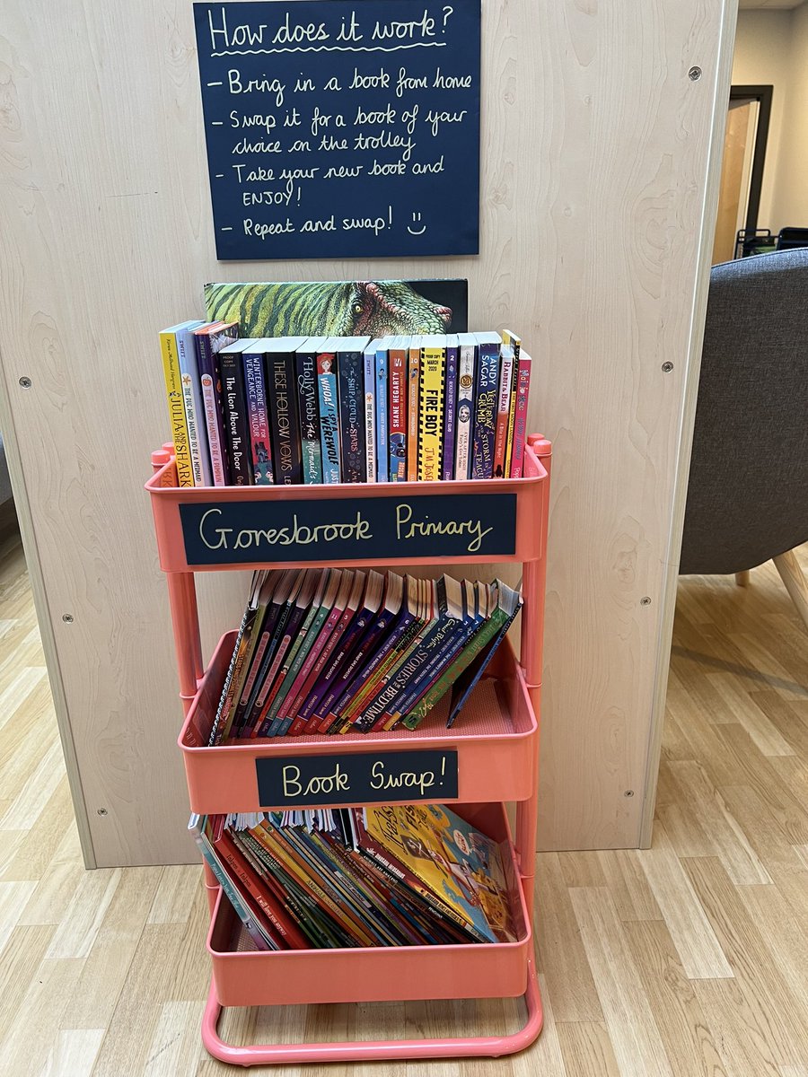 All set up and ready for our wonderful students today! I can’t wait to see some of the book swaps happening here ✨ <a href="/GoresbrookSc/">Goresbrook School</a>