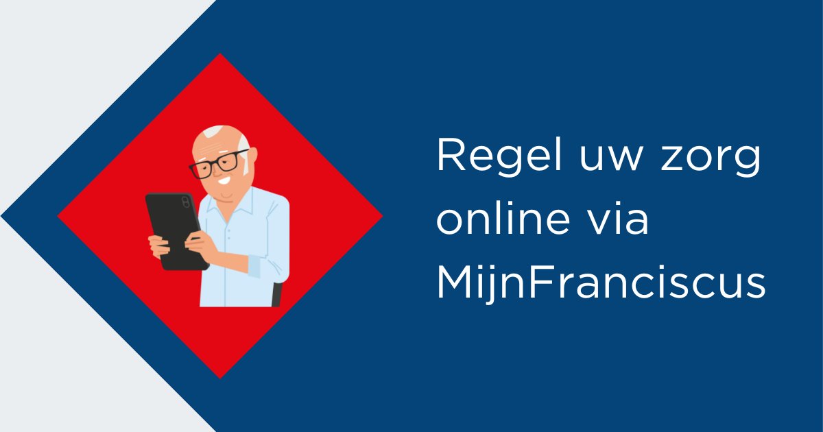 Maakt u al gebruik van ons patiëntenportaal MijnFranciscus? Via MijnFranciscus kunnen onze patiënten onder andere uitslagen van onderzoeken inzien of een vraag stellen via het e-consult. Log direct in via franciscus.nl/mijnfranciscus