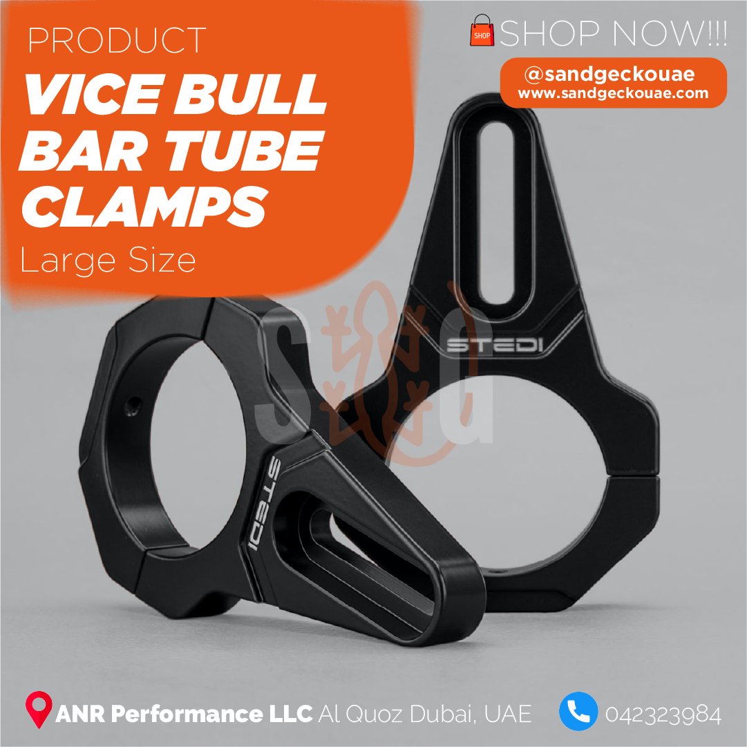 sandgeckouae's tweet photo. 𝐏𝐫𝐨𝐝𝐮𝐜𝐭: 🔥VICE BULL BAR TUBE CLAMPS (S/L Sizes)🔥
Buy Now 🌐 https://t.co/kBpY3KY0g2
Follow Us on Social Accounts 👍 @sandgeckouae
#sandgeckouae  #stedi #bullbarbrackets #vicebullbartubeclamps #clamps #bullbar #ledlights #barlights #st3k #st2kslim #uae #callnow #discount https://t.co/oyXiEgaTbF