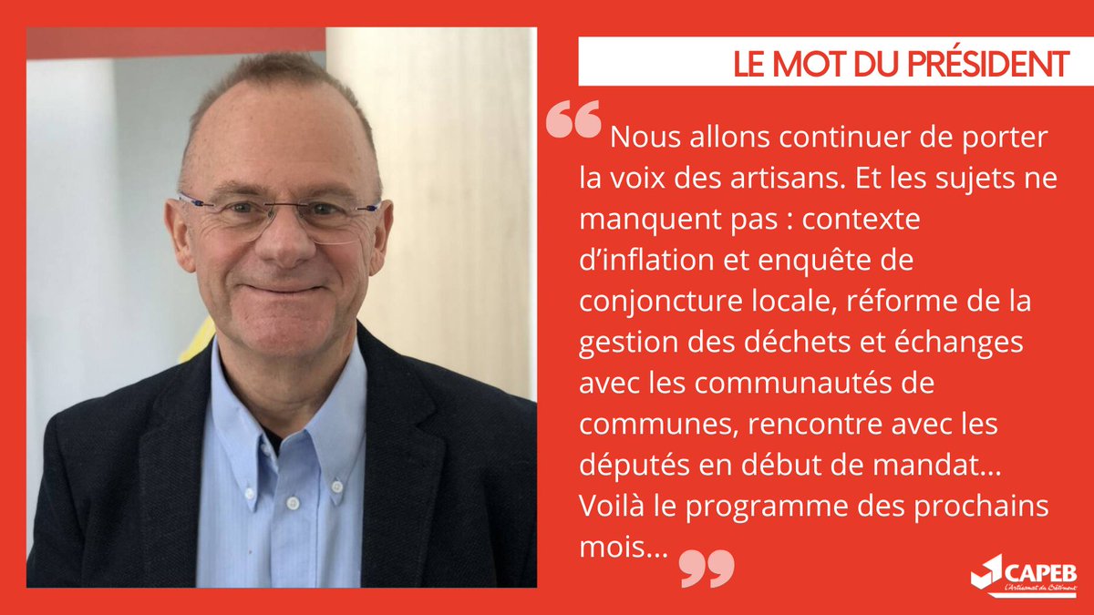 capeb_44's tweet photo. 💬 ÉDITO. Rentrée chargée pour la profession : 
le président de la #CAPEB44, Jean-Marc Pernot s'adresse aux chefs d'entreprise du #BTP en cette période de reprise. https://t.co/U68b8tM7aQ