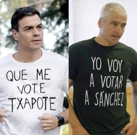 Alfonso Ussía on Twitter: "QUE TE VOTE “TXAPOTE”. HAY QUE MOVERLO PARA QUE LLEGUE A TODOS LOS RINCONES DE ESPAÑA." / Twitter