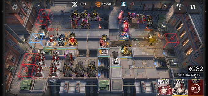 新殲滅は敵50体ごとに意味もなく行商人が一人ずつ野次馬しに来て最終的に三人とも見物しに来る(特に敵を倒したりはしない)というコンセプトで組んだ 