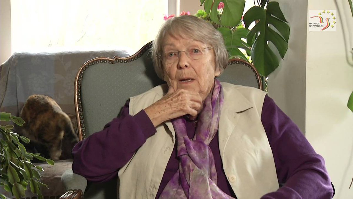 Belgian #WWII heroine Andrée Dumon turns 100 today. During the German occupation of Belgium she joined the Comet Line &amp; smuggled Allied airmen out of Belgium. She was caught &amp; spent time in various concentration camps. Only in her 70s she started to the tell the tale of her life.