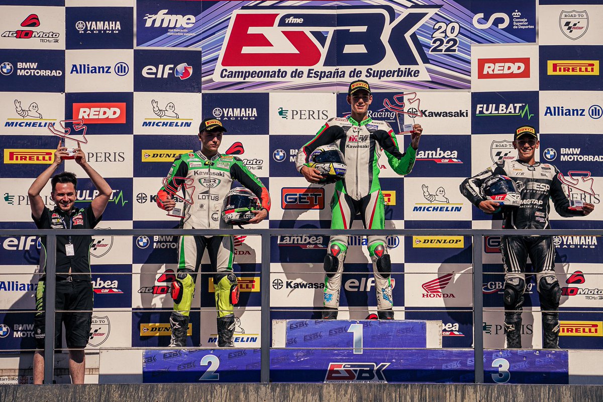 ESPSolutionsES's tweet photo. Carrera más que pelada por nuestro #BorjaJiménez 🏁

Orgullosos de todos y cada uno de los componentes del equipo de profesionales de ESP Solutions Motap RT 💪

Race 2 P3 ✅

#espsolutions #millservices #kawasaki #tdgsuspensions #racing #motosport #motociclismo #navarra https://t.co/fxxyfL3zw0