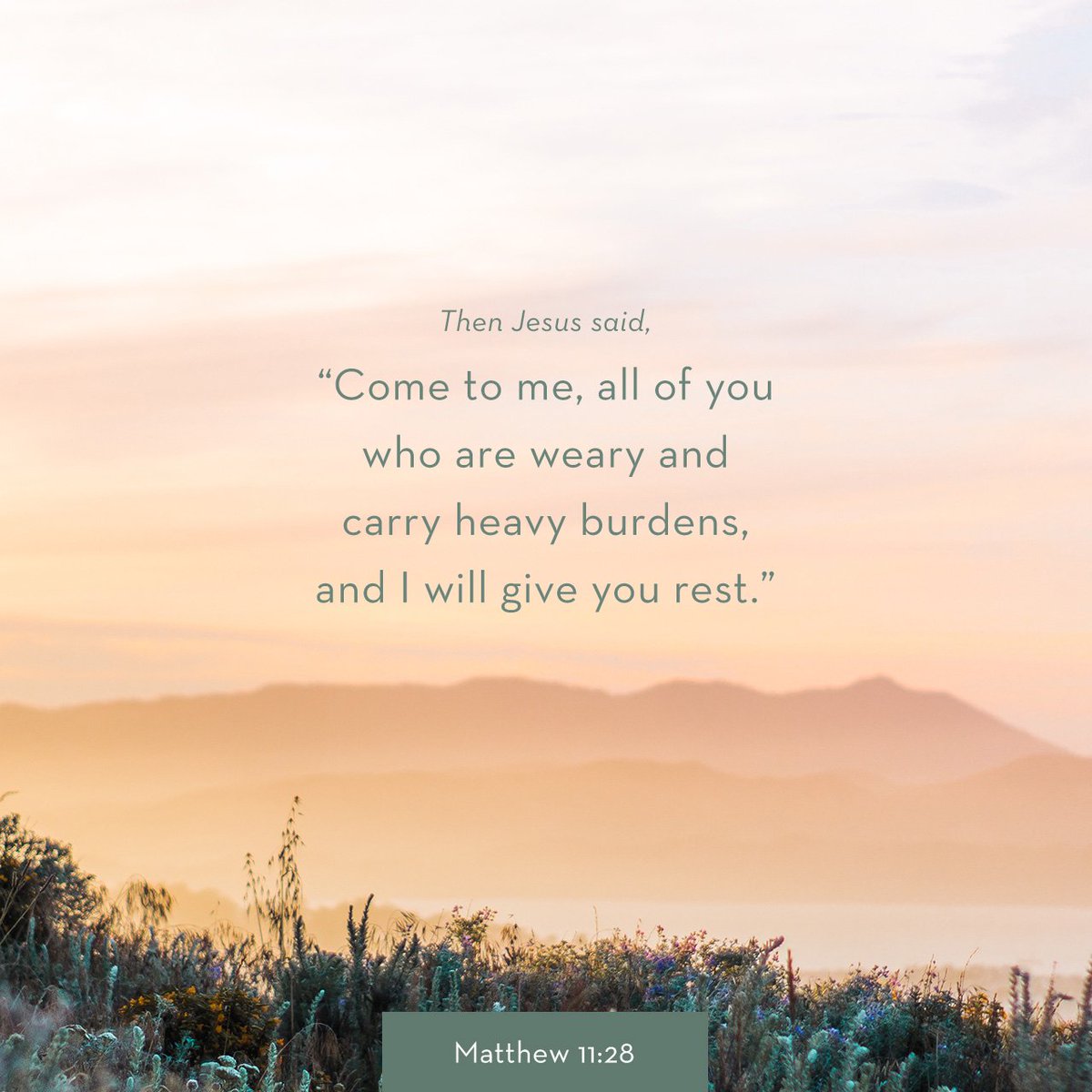 “Come to me, all you who are weary and burdened, and I will give you rest. Take my yoke upon you and learn from me, for I am gentle and humble in heart, and you will find rest for your souls.
Matthew 11:28-29 Good morning 🙏.