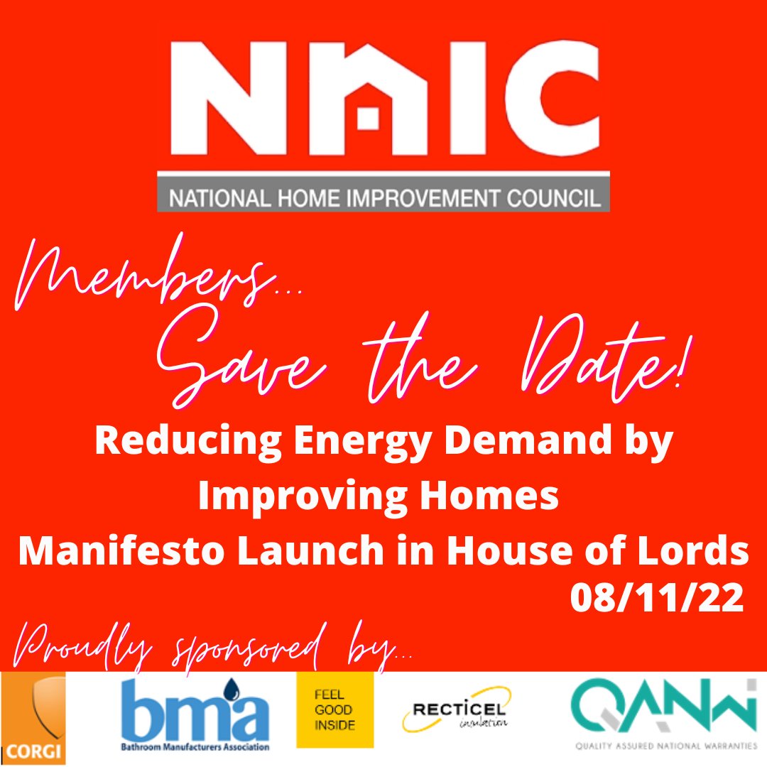 We are pleased to be launching our Manifesto for Change at the <a href="/houseoflords/">houseoflords</a> on 08/11/22

This prestigious member only event is ticket only, so members, check your inboxes now #savethedate 

Event proudly sponsored by <a href="/CorgiServices/">Corgi</a> @BMAbathrooms @RecticelInsulUK <a href="/QANWSales/">Quality Assured National Warranties</a>