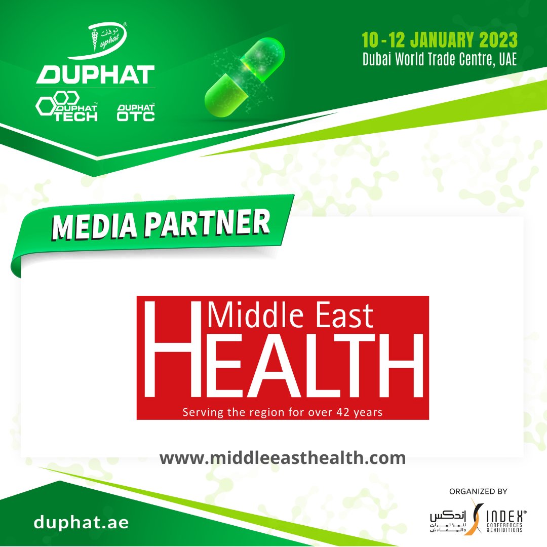 DUPHAT_UAE's tweet photo. We are delighted to announce 'Middle East Health' as one of our Media partners for DUPHAT 2023!!
https://t.co/y3xYtrzCNi
#media #pharmamedia #blogger #pharmaceutical #barterdeals #pharmamagazines #healthmagazine #healthcare #skincare #cosmoseuticals #article #pharmaarticles https://t.co/VMaiutHw7U