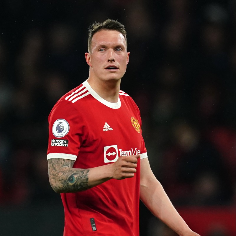 SkySportsPL's tweet photo. Phil Jones has been kicked out of Manchester United's dressing room - to make space for Erik ten Hag's new signings according to reports 📰