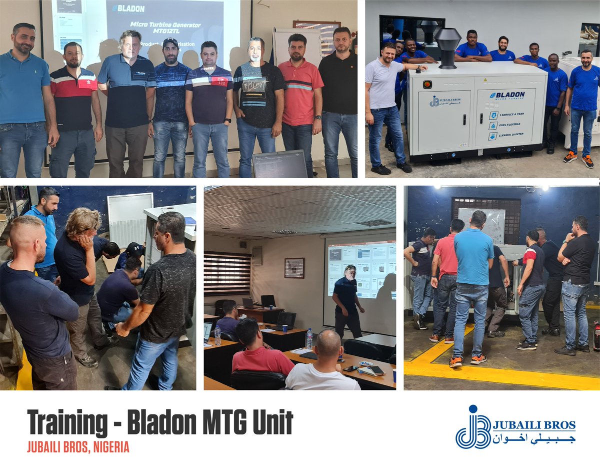 jubailibros's tweet photo. Following the recent announcement of our partnership with Bladon Micro Turbine, the staff at our Nigeria branch have all received product training on the unique ๐๐น๐ฎ๐ฑ๐ผ๐ป ๐ ๐ถ๐ฐ๐ฟ๐ผ ๐ง๐๐ฟ๐ฏ๐ถ๐ป๐ฒ ๐๐ฒ๐ป๐๐ฒ๐.@BladonMTG
more info: https://t.co/INWtE7xA4f
#JubailiBros #Bladon https://t.co/jsJ3B7DurN